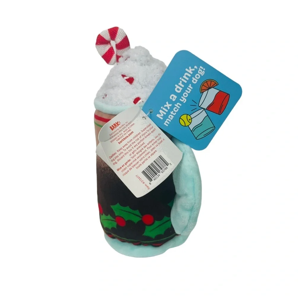 NWT | 2 in 1 Bark Box “Puppermint Schnapp Chocolate” Dog Toy